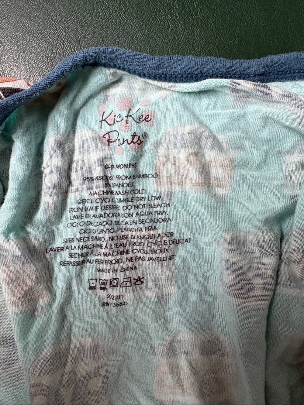 Kickee Pants VW Bus pajamas 6-9 months - Picture 2 of 4